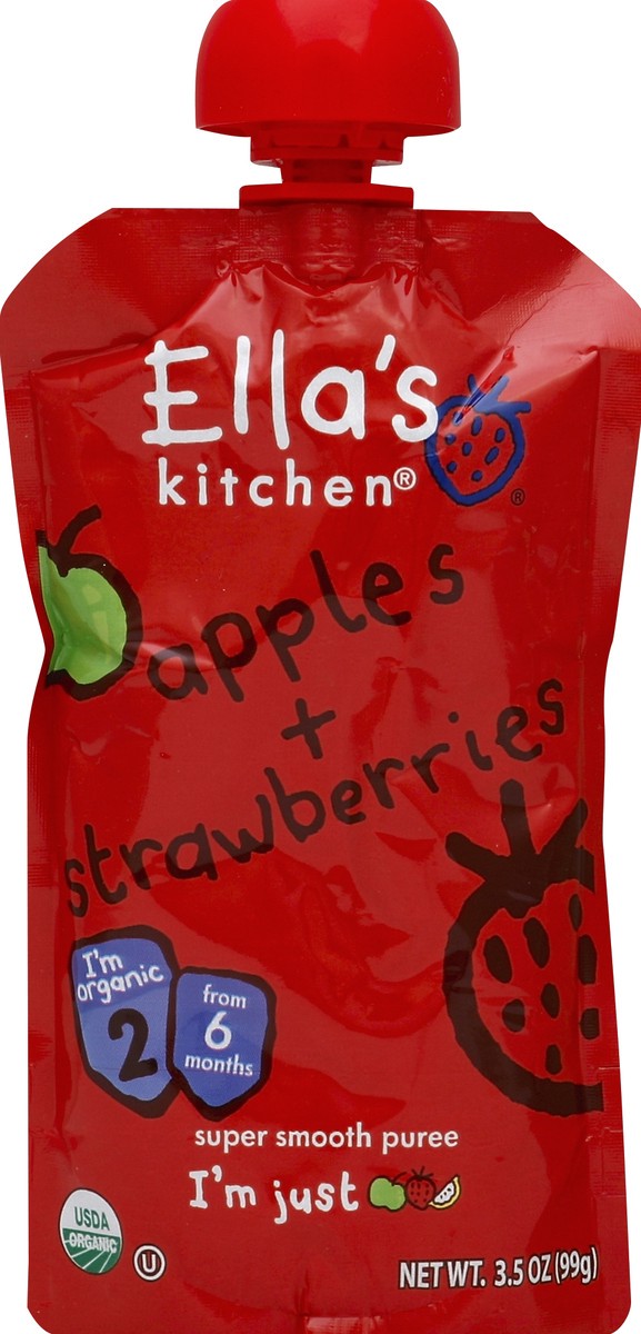 slide 5 of 6, Ella's Kitchen Appl Strawbrry, 3 oz