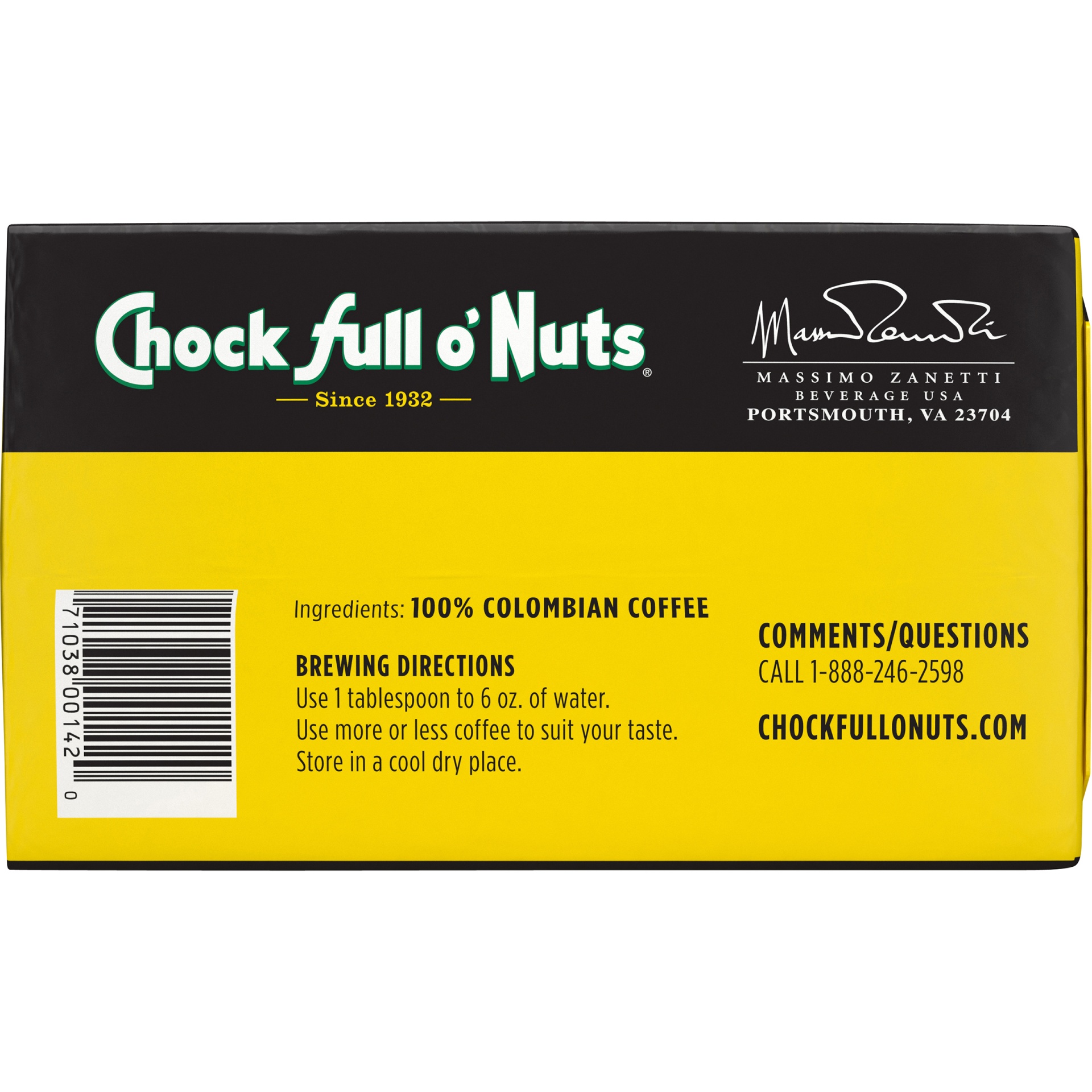 Chock Full O' Nuts 100 Colombian Medium Ground Coffee 10.3 oz Shipt