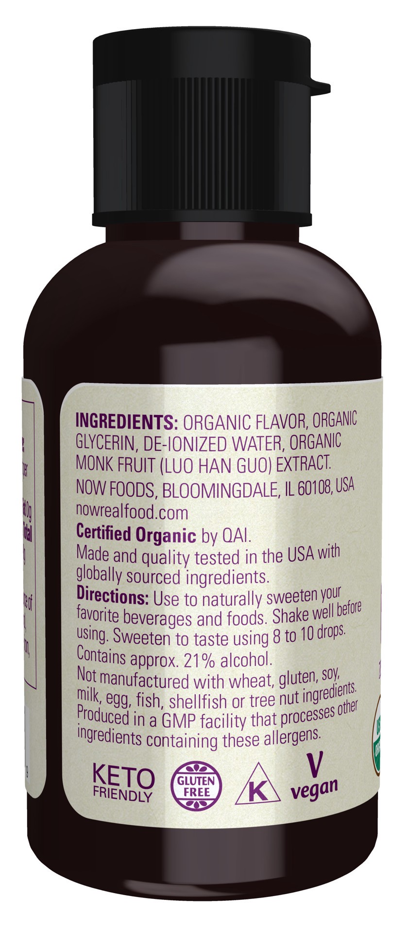 slide 2 of 4, NOW Natural Foods Monk Fruit Pumpkin Spice Liquid, Organic - 1.8 fl. oz., 2 fl oz