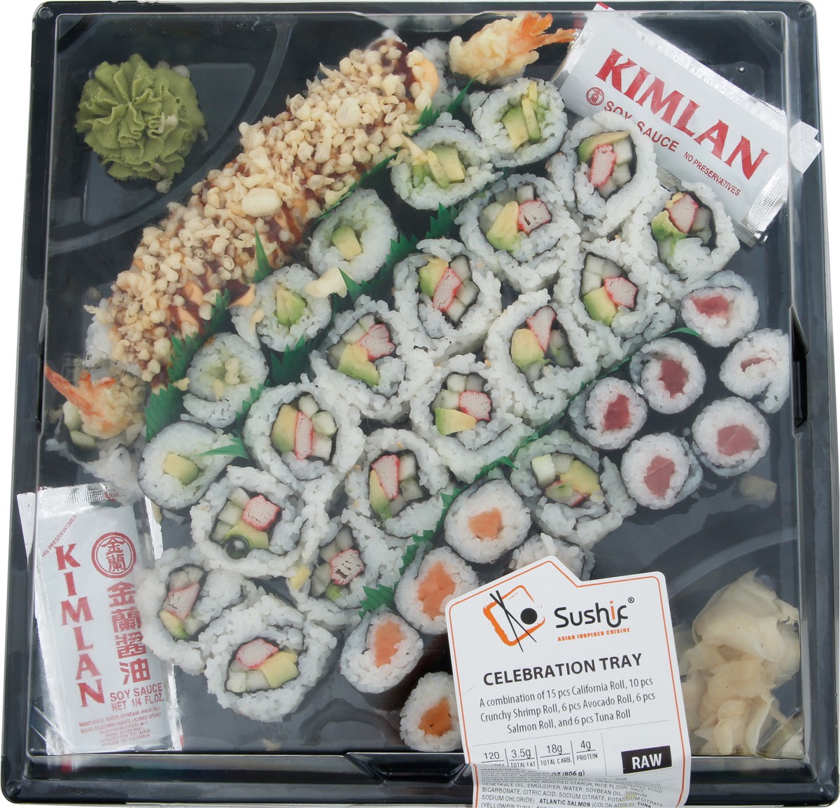 slide 3 of 5, Sushic Raw Celebration Tray 28.43 oz, 28.43 oz