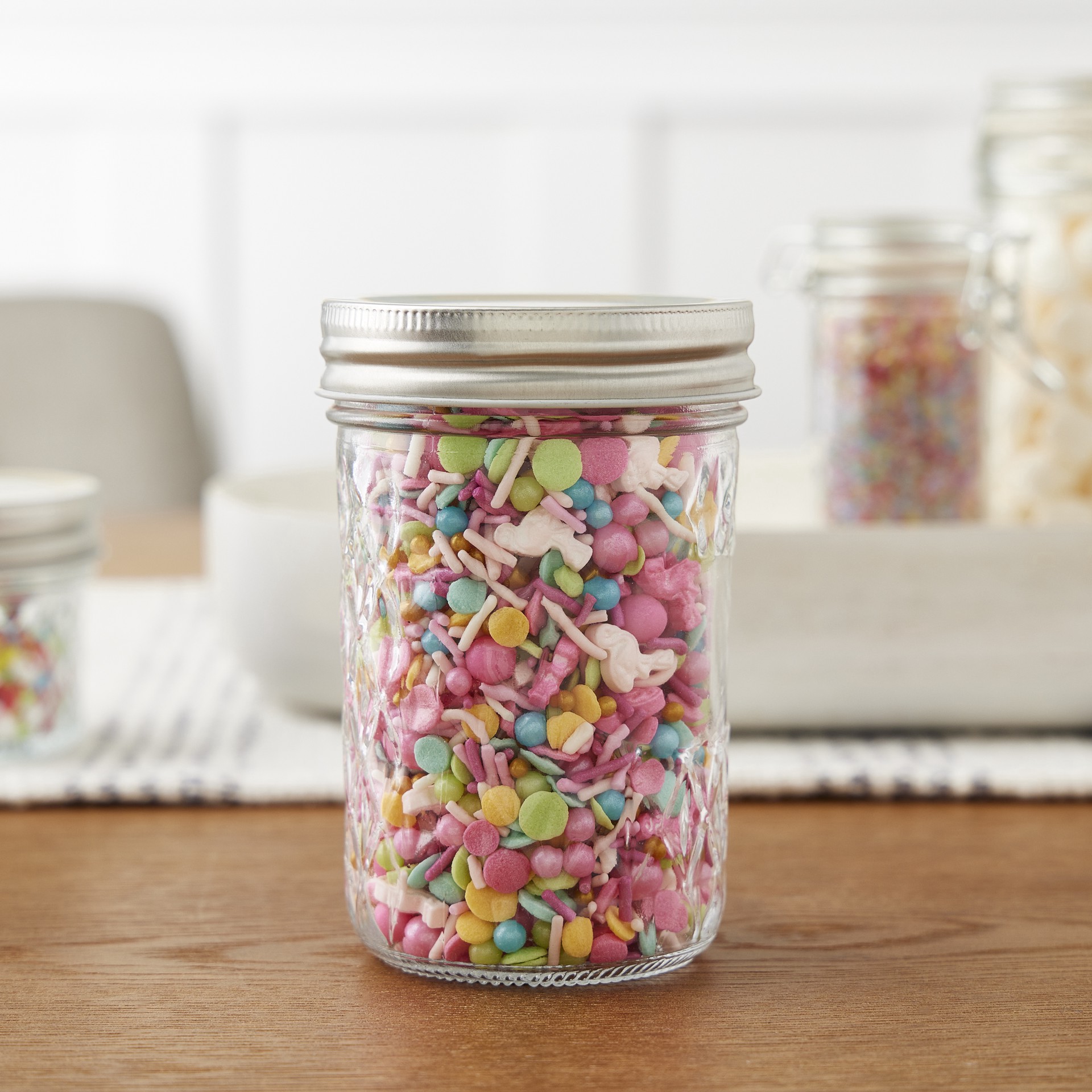 slide 3 of 3, 8oz. Glass Jelly Jar By Ashland, 8 oz