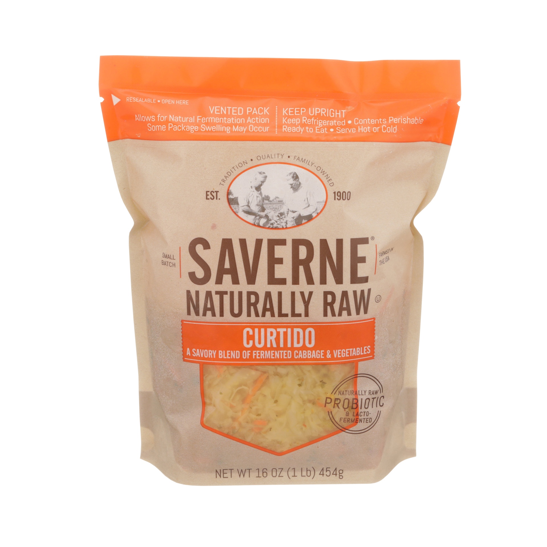 slide 1 of 1, Saverne Raw Natural Curtido, 16 oz