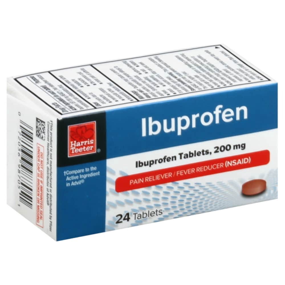 slide 1 of 4, Harris Teeter Ibuprofen Tablets, 24 ct