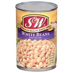 S&W White Beans Navy Beans 15.5 oz