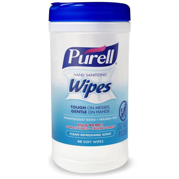 slide 1 of 6, PURELL Hand Sanitizing Wipes, Fresh Scent, Pack Of 40 Wipes, 40 ct