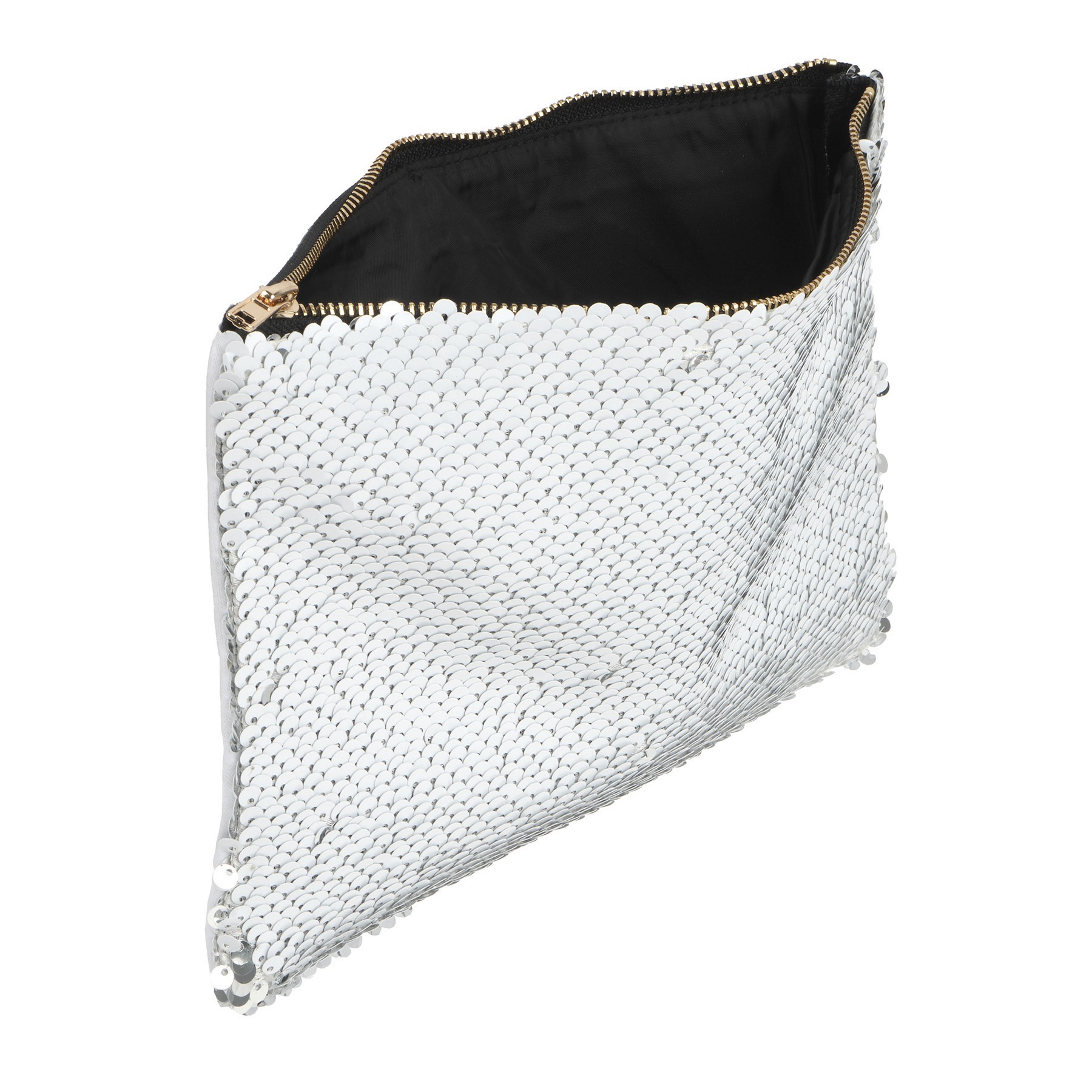slide 2 of 4, 9" X 6" Flip Sequin Sublimation Zipper Pouch By Make Market, 9 in x 6 in
