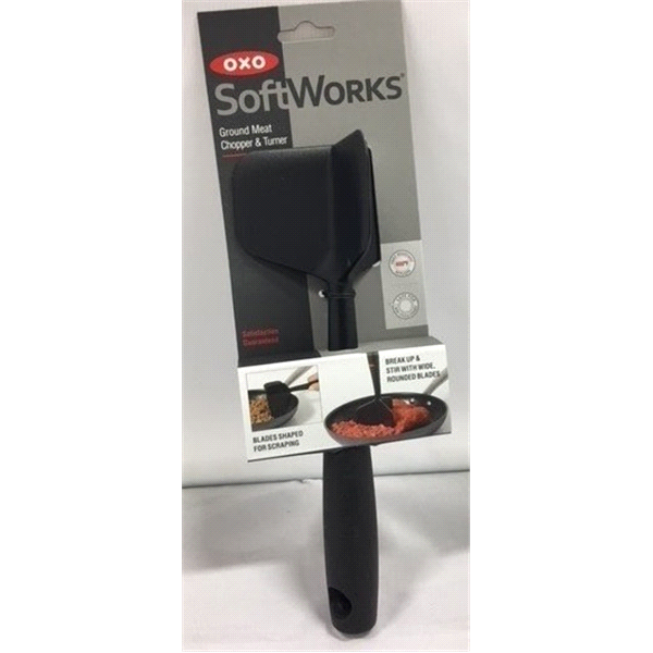 slide 1 of 1, OXO Soft Works Ground Meat Chopper and Turner, 1 ct
