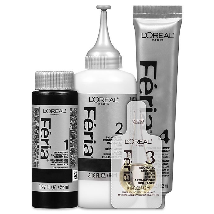 slide 3 of 3, L'Oréal feria cool black hair color, 1 ct