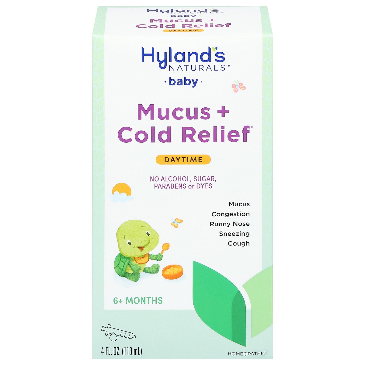 slide 1 of 13, Hyland's Naturals Baby 6+ Months Daytime Mucus + Cold Relief 4 fl oz, 4 fl oz