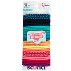 Scunci No-Damage Elastics - 32 ct