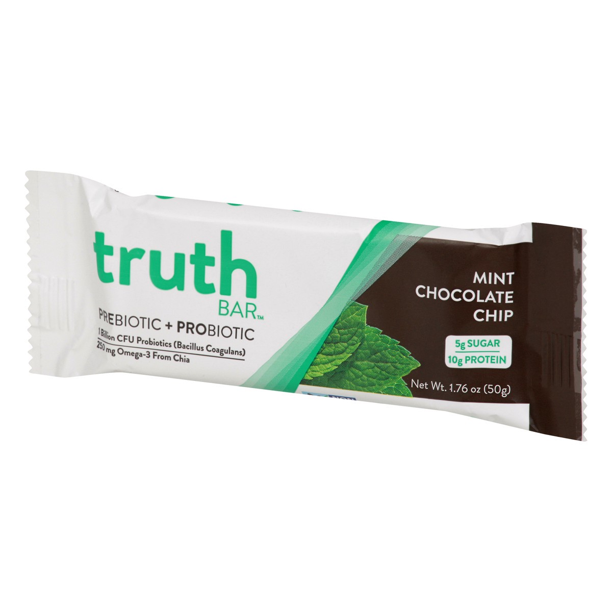 slide 2 of 13, Truth Bar Mint Chocolate Chip Prebiotic + Probiotic Bar 1.76 oz, 1.76 oz