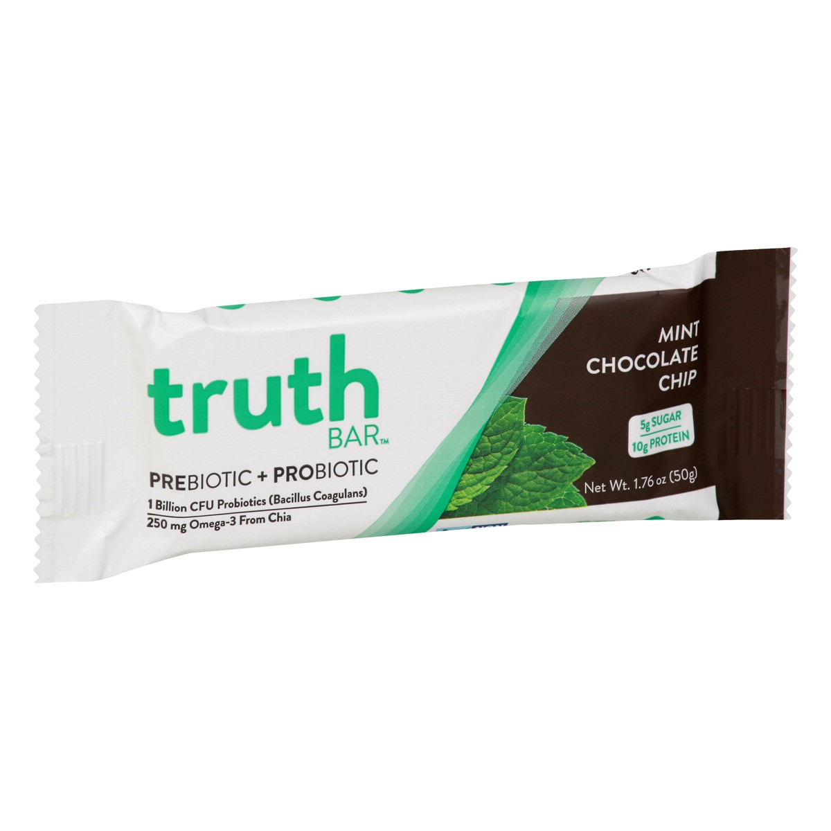 slide 6 of 13, Truth Bar Mint Chocolate Chip Prebiotic + Probiotic Bar 1.76 oz, 1.76 oz