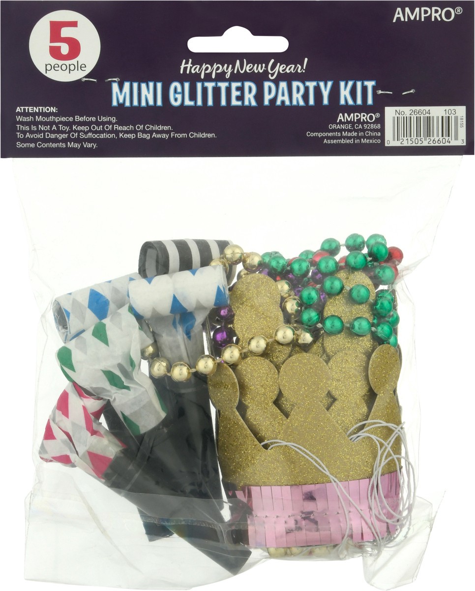 slide 5 of 9, Ampro Mini Glitter Party Kit 1 ea Bag, 1 ct