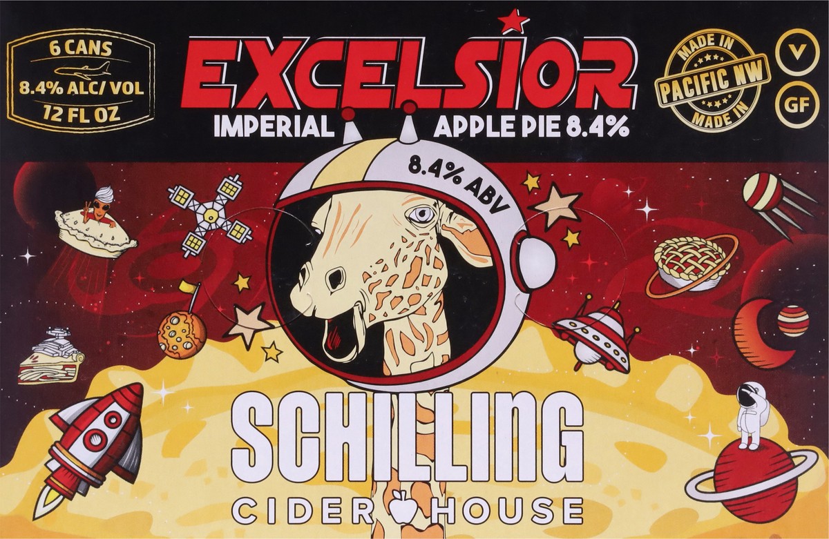 slide 3 of 13, Schilling Imperial Apple Pie Cider 6 - 12 fl oz Cans, 6 ct