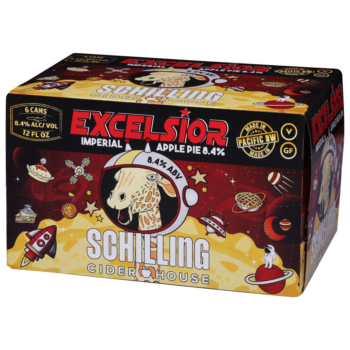 slide 13 of 13, Schilling Imperial Apple Pie Cider 6 - 12 fl oz Cans, 6 ct