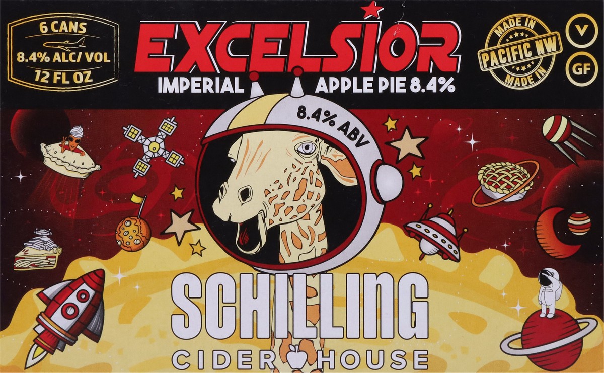 slide 10 of 13, Schilling Imperial Apple Pie Cider 6 - 12 fl oz Cans, 6 ct