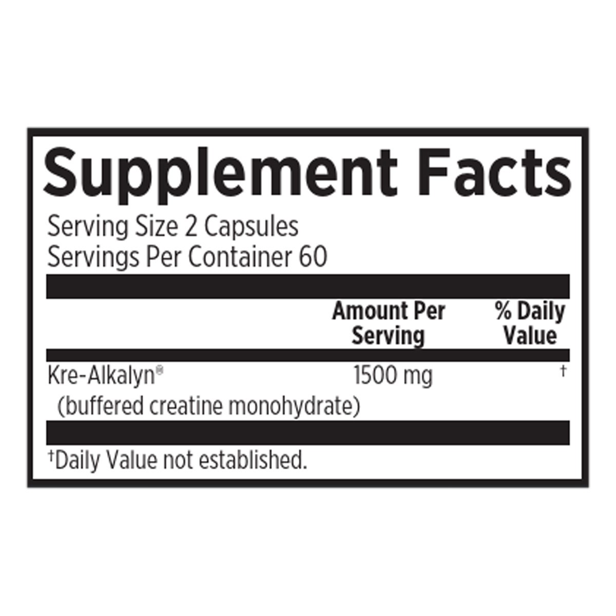 slide 6 of 7, EFX Sports pH Correct Creatine Monohydrate Kre-Alkalyn EFX 120 Capsules, 120 ct