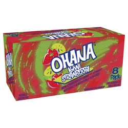 Ohana Kiwi Strawberry Soda 8 - 12 fl oz Cans