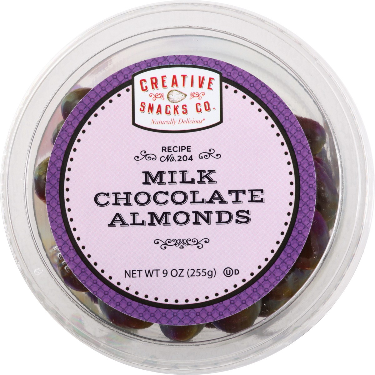 slide 6 of 12, Creative Snacks Naturally Delicious Milk Chocolate Almonds 9 oz, 9 oz