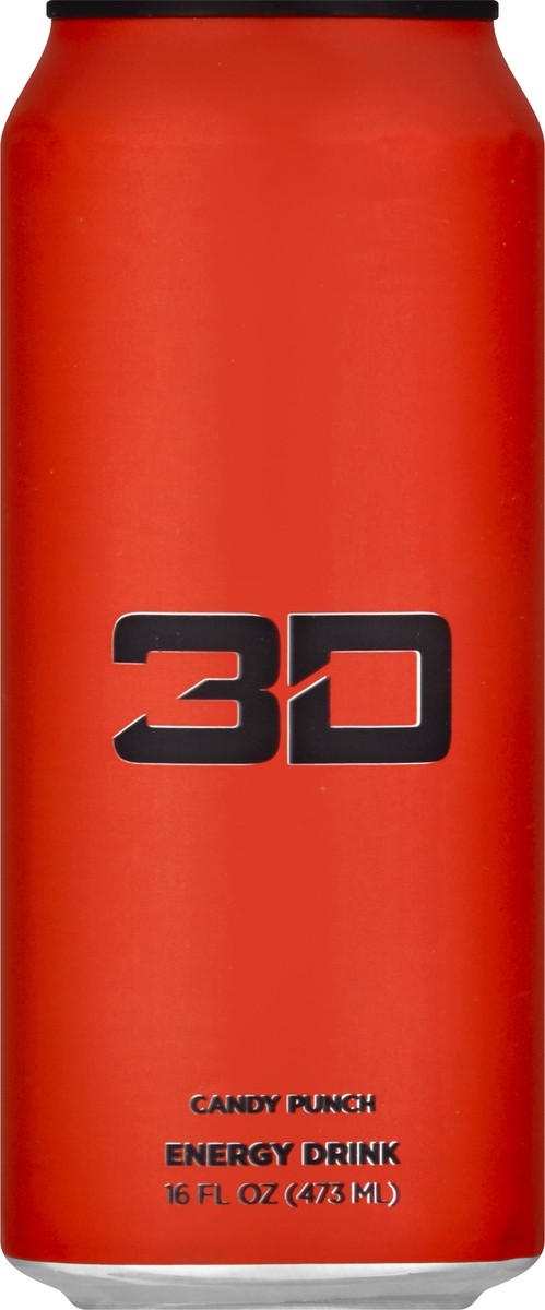 slide 6 of 9, 3D Energy 3D Red Energy Drink, 16 fl oz