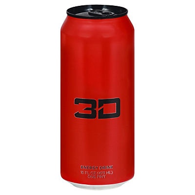 slide 1 of 1, 3D Energy Red Energy Drink, 16 oz