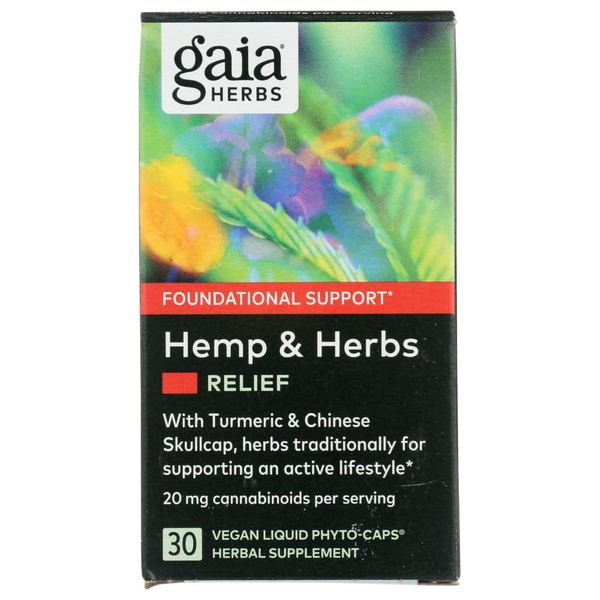 slide 1 of 1, Gaia Herbs Herb Hmp Hrb Relief, 30 ct