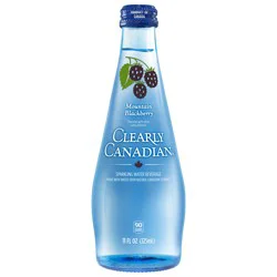 Clearly Canadian Mountain Blackberry Sparkling Water Beverage 11 Fl Oz Bottle