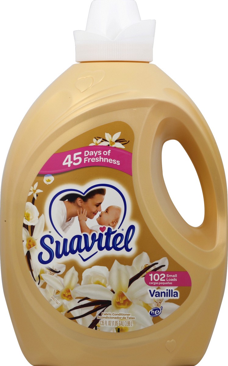 slide 5 of 6, Suavitel Vanilla Liquid Fabric Softener, 135 oz