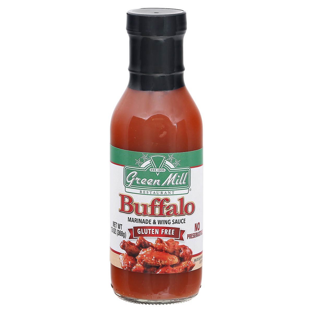 slide 1 of 12, Green Mill Gluten Free Buffalo Marinade & Wing Sauce 13 oz, 13 oz