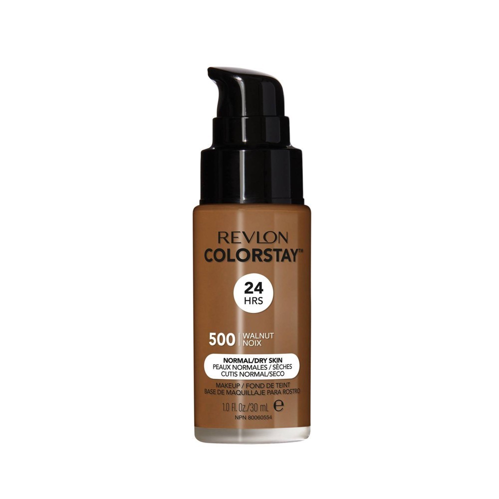 slide 6 of 6, Revlon ColorStay Liquid Foundation for Normal/Dry Skin, Walnut, 1 fl oz