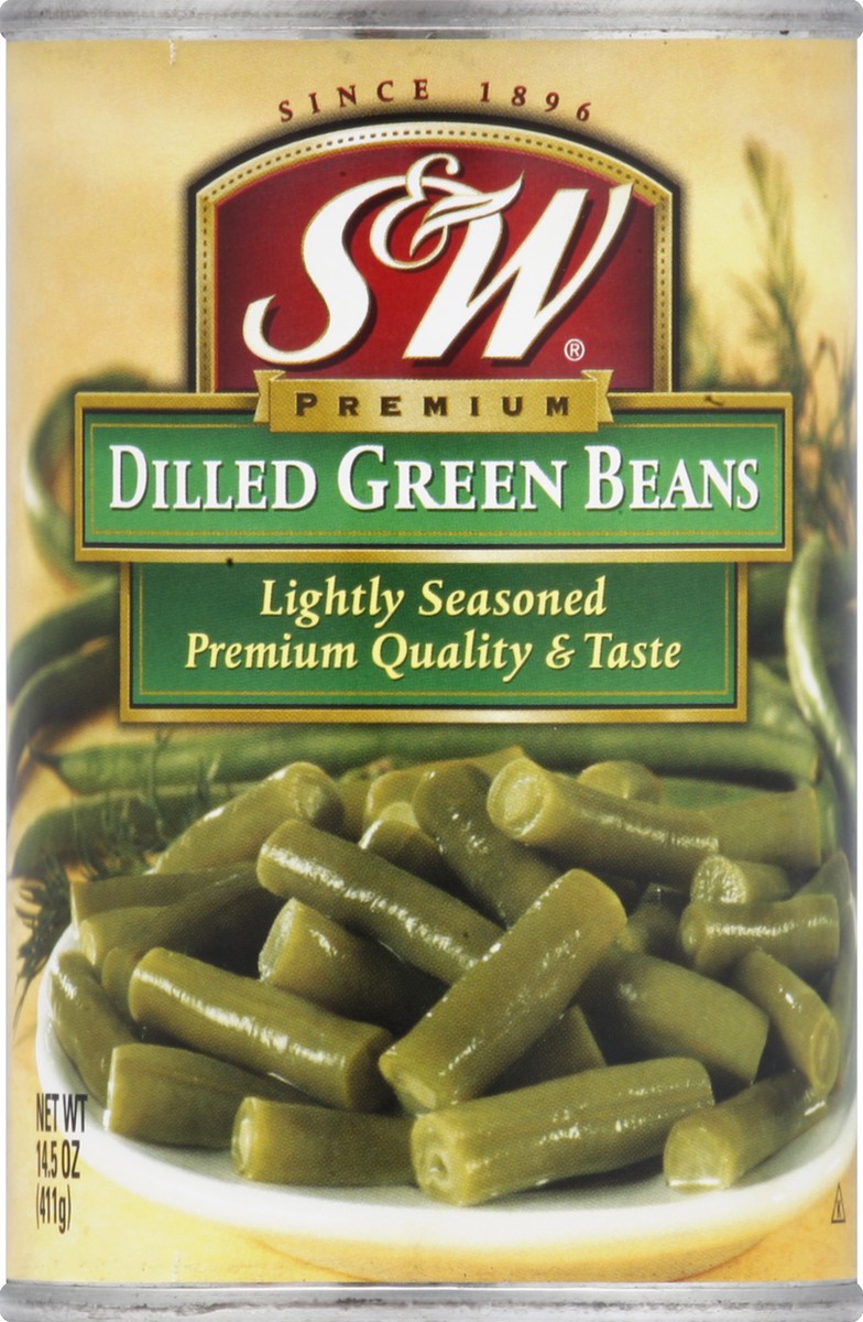 slide 2 of 2, S&W Green Beans 14.5 oz, 14.5 oz