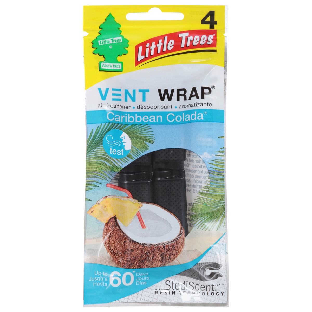 slide 1 of 9, Little Trees Caribbean Colada Vent Wrap, 1 ct