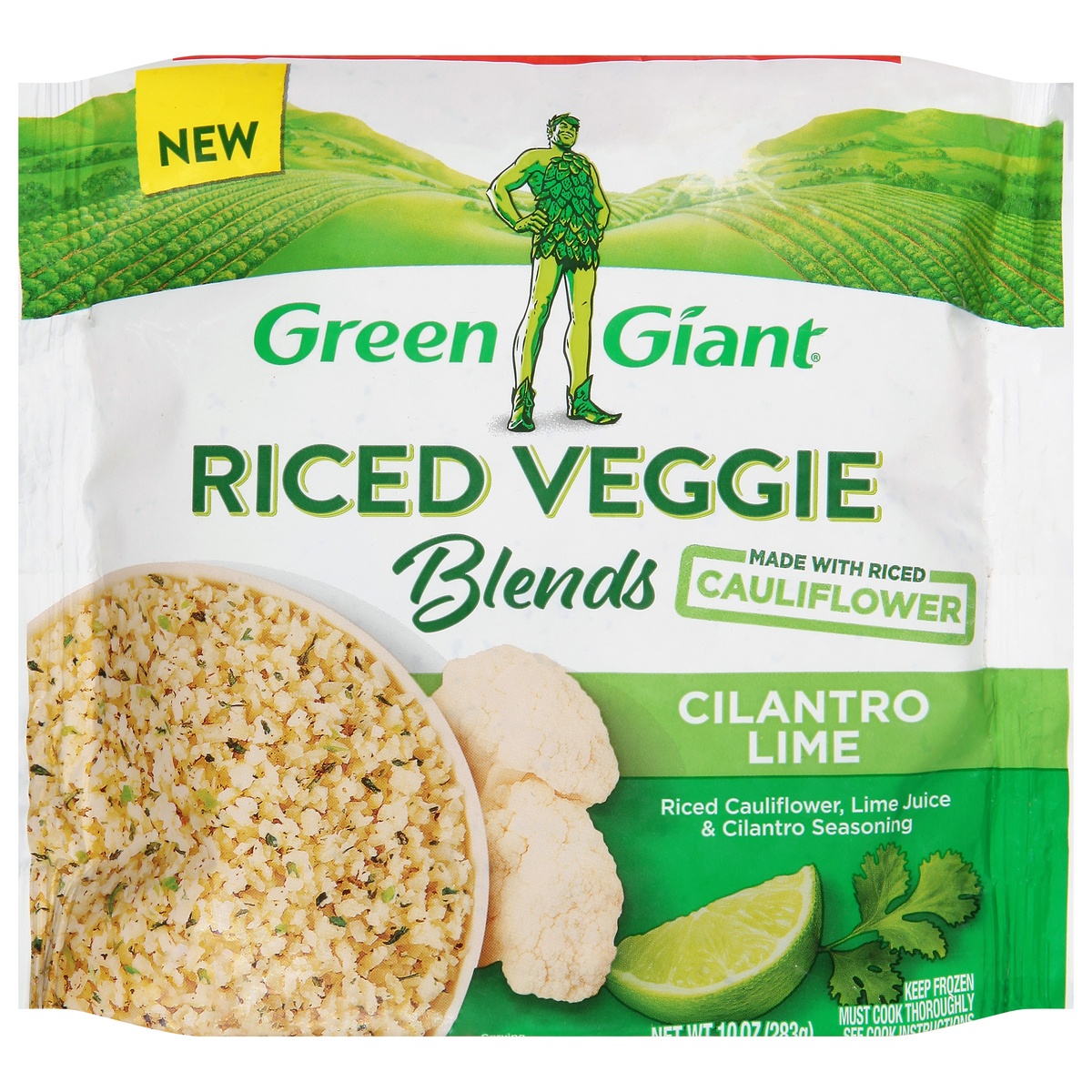 slide 1 of 1, Green Giant Riced Veggie Blends Cilantro Lime, Frozen, 10 oz, 10 oz