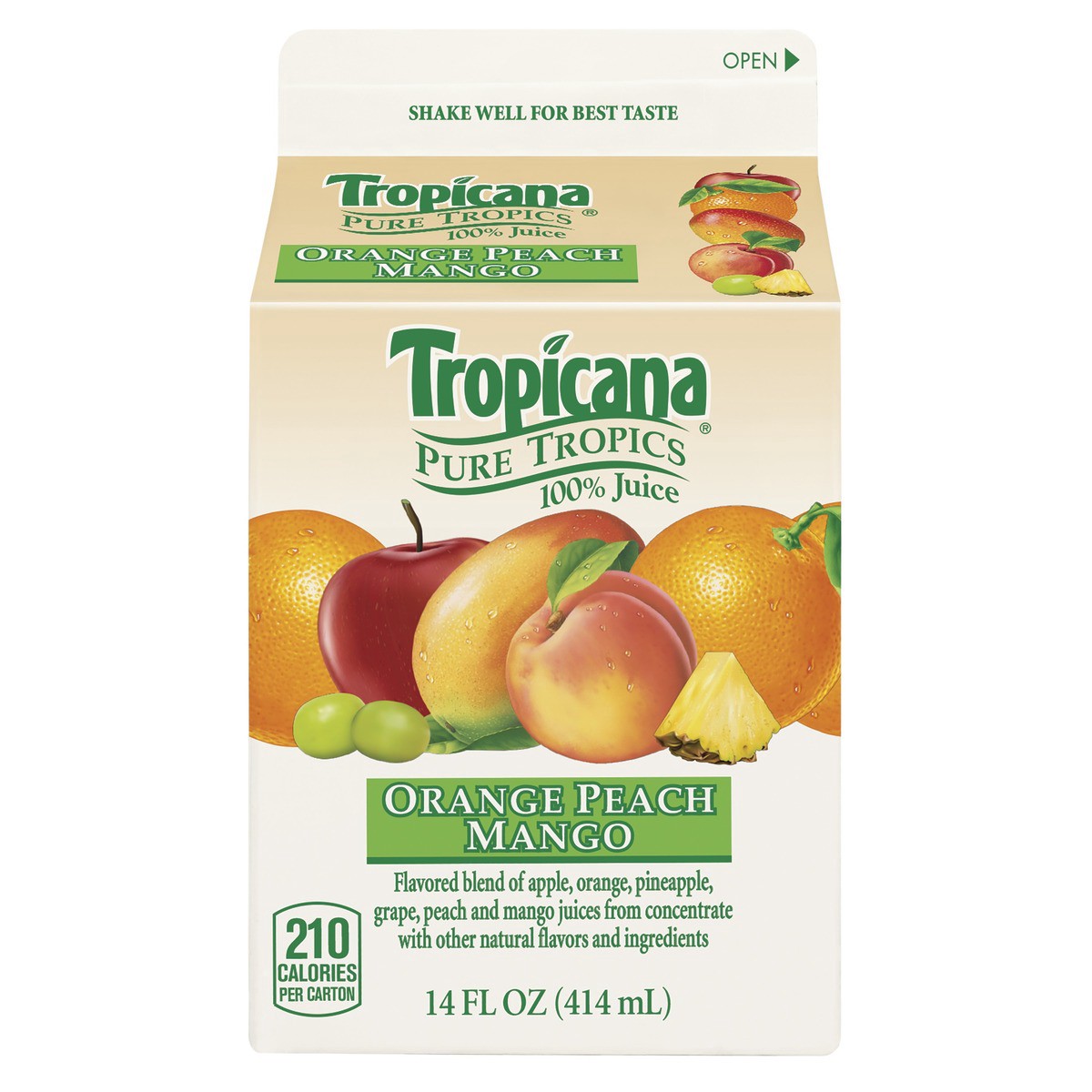 slide 10 of 11, Tropicana 100% Juice, 14 oz