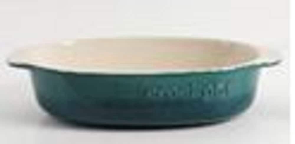 slide 1 of 1, Gibson Artisasn Oval Bakeware Teal Ombre, 2.5 qt