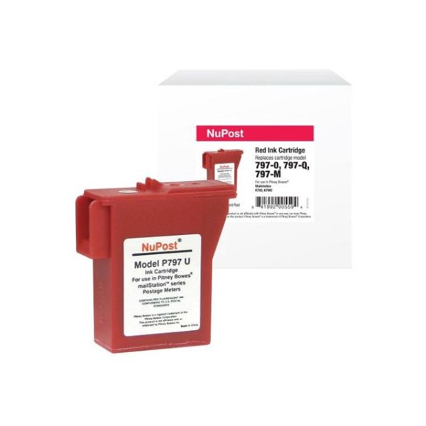 slide 2 of 2, NuPost Remanufactured Postage Meter Red Ink Cartridge Replacement For Pitney Bowes 797-0, NPTK700, 1 ct