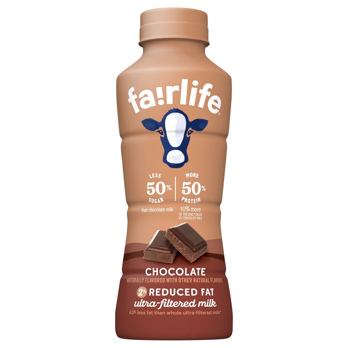 slide 1 of 7, fairlife UFM 2% Reduced Fat Chocolate-KO Bottle, 14 fl oz, 14 fl oz