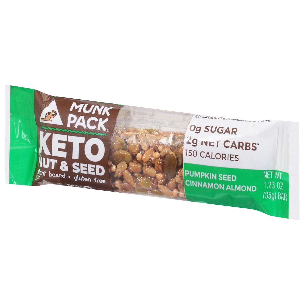 slide 3 of 9, Munk Pack Keto Pumpkin Seed Cinnamon Almond Nut & Seed Bar 1.23 oz, 1.23 oz