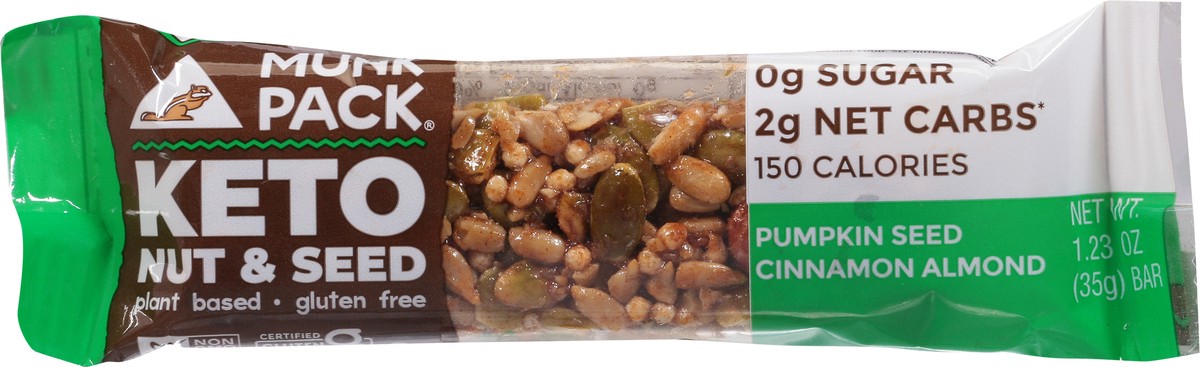 slide 6 of 9, Munk Pack Keto Pumpkin Seed Cinnamon Almond Nut & Seed Bar 1.23 oz, 1.23 oz