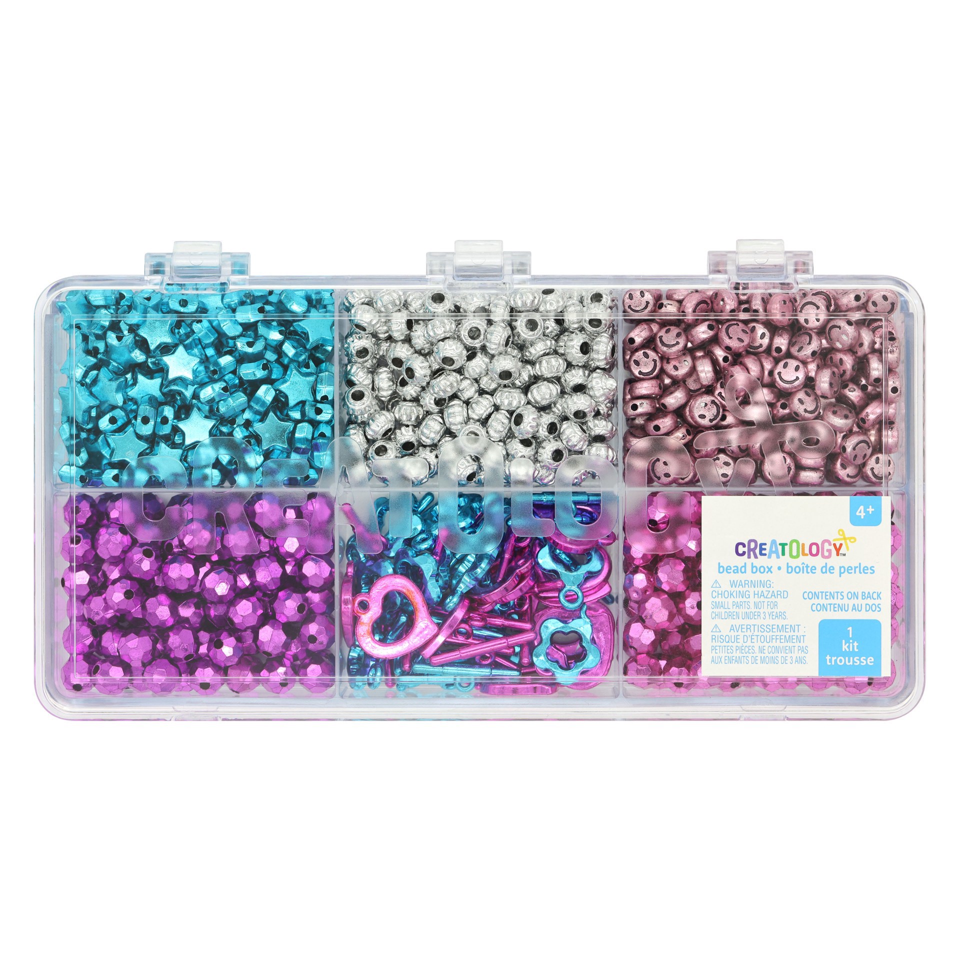 slide 2 of 4, Metallic Brights & Findings Bead Box By Creatology, 20 gram