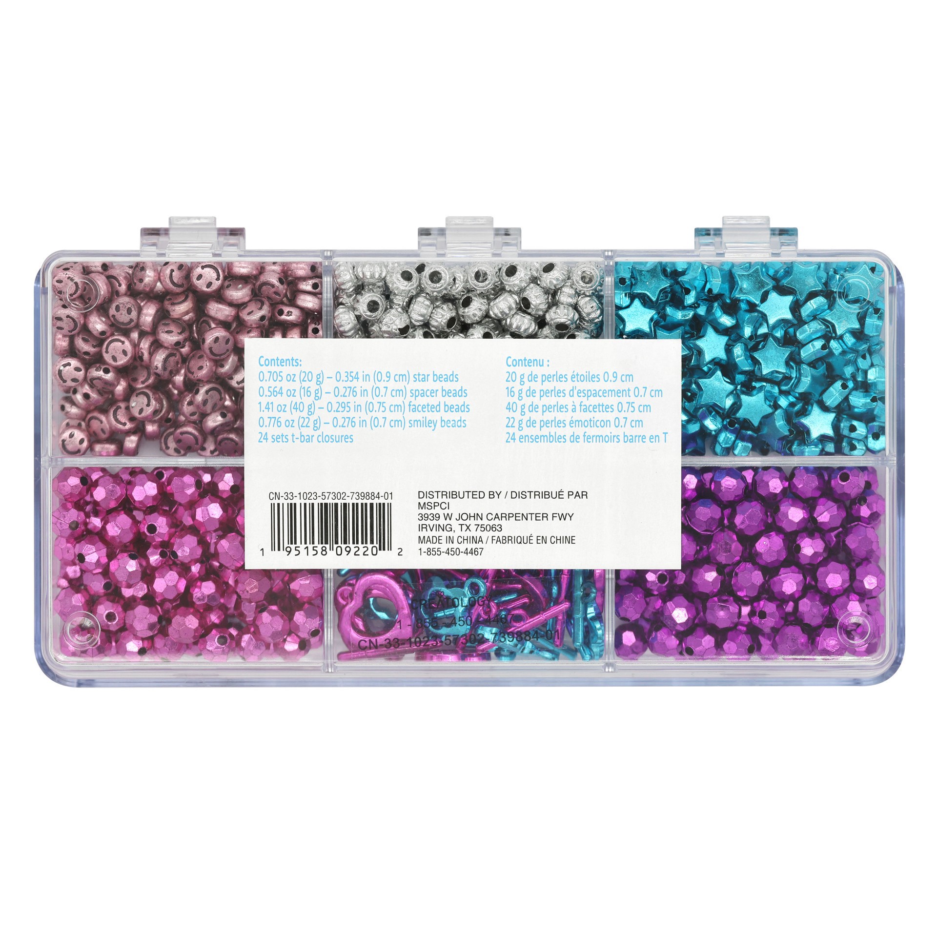 slide 4 of 4, Metallic Brights & Findings Bead Box By Creatology, 20 gram