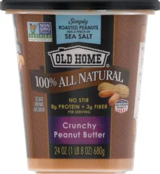 Old Home 100% All Natural Crunchy Peanut Butter 24 oz