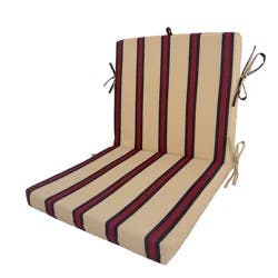 ROOM & RETREAT Rr Mid Back Cushion Gilded Beige Stripe