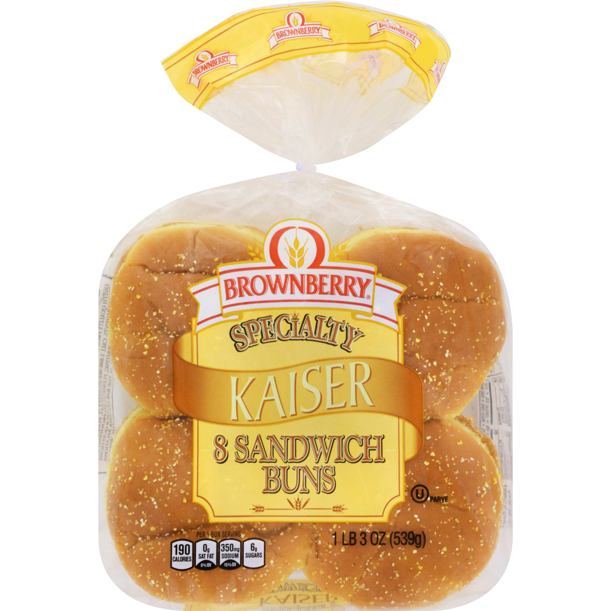 slide 1 of 1, Brownberry Specialty Kaiser Sandwich Buns 8ct, 8 ct; 19 oz