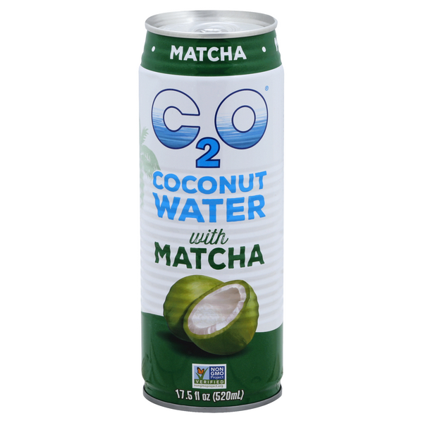 slide 1 of 1, C2O Coconut Water, With Matcha, 17.5 oz