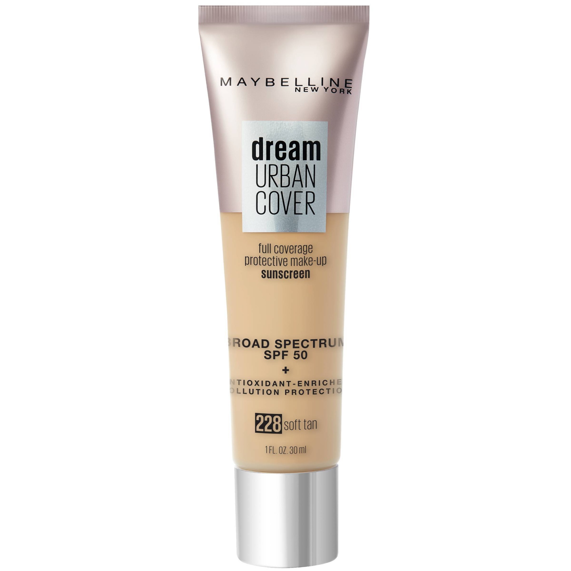 slide 1 of 1, Maybelline Urban Cover Foundation Soft Tan, 1 oz