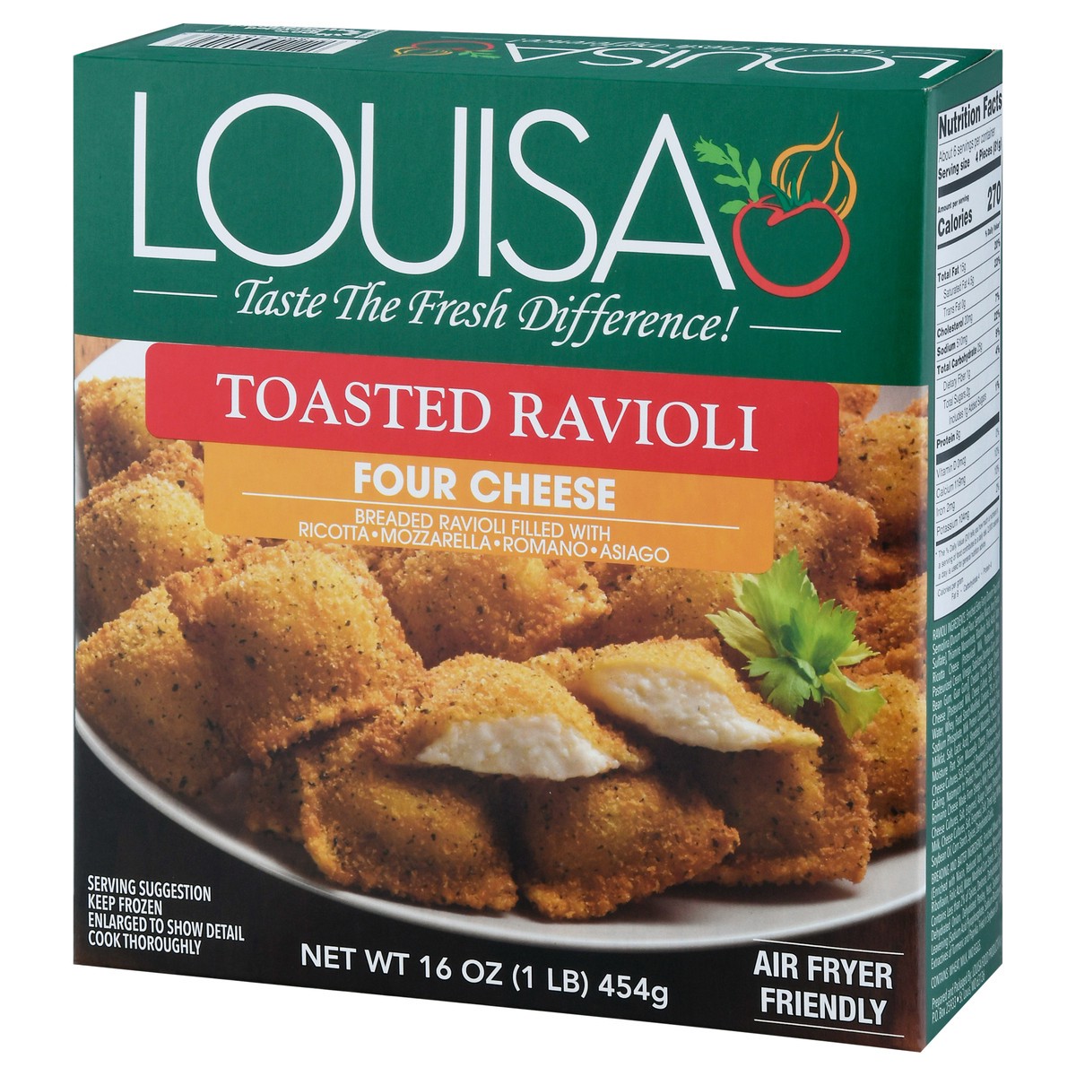 slide 2 of 14, Louisa Four Cheese Toasted Ravioli 16 oz, 16 oz