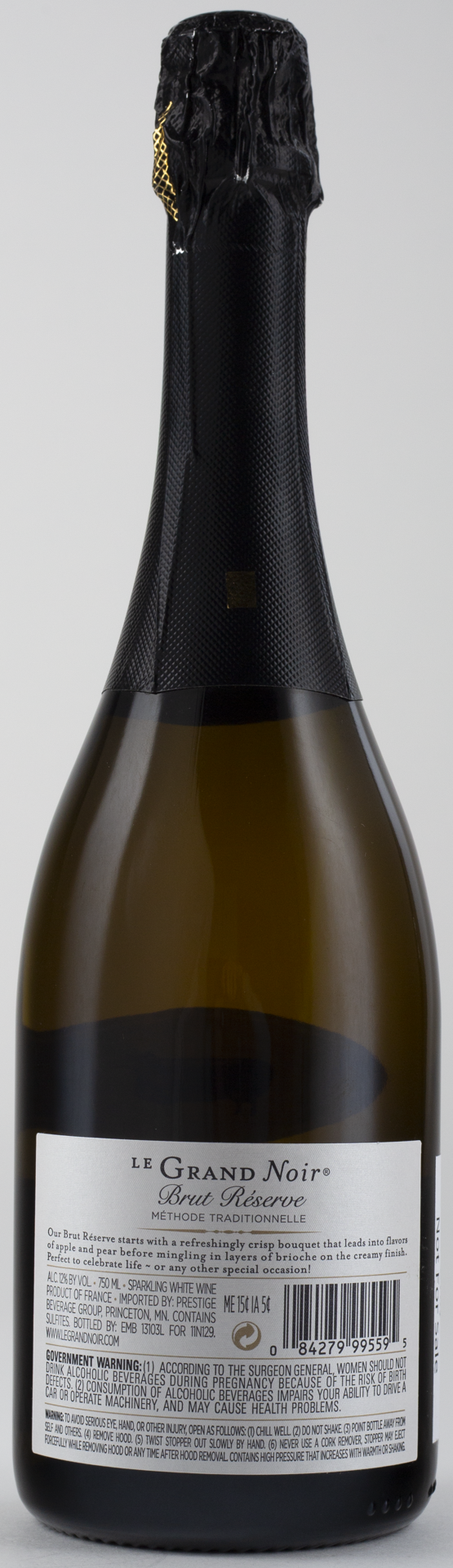 slide 3 of 3, Le Grande Noir Brut Reserve, 750 ml