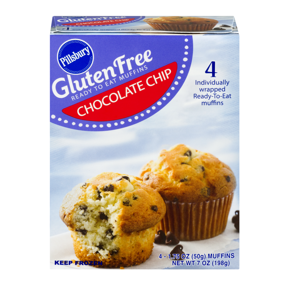 slide 1 of 1, Pillsbury Gluten Free Muffins Chocolate Chip, 7 oz