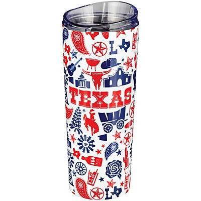 slide 1 of 1, Haven & Key Texas Icons Stainless Steel Tumbler, 24 oz